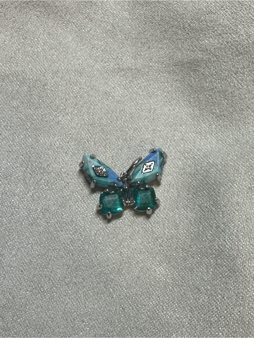 NWOT Blue/Green mix butterfly charm from Bianca Necklace